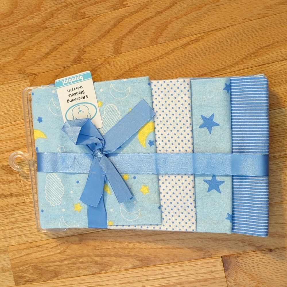 Baby for receiving blankets blue gift